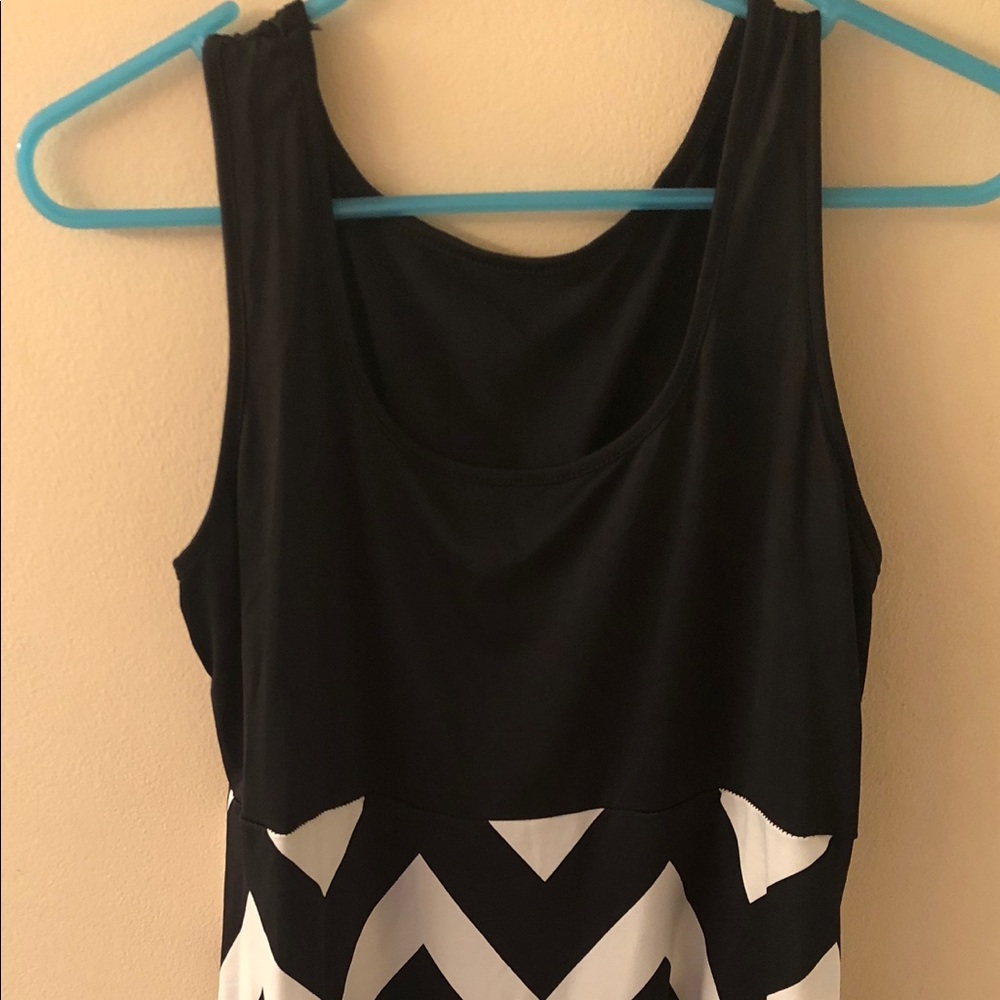 Black and white dress